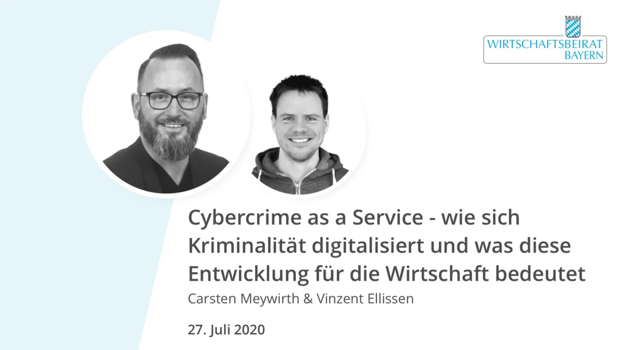 Cybercrime as a Service - Diskussion über digitale Kriminalität