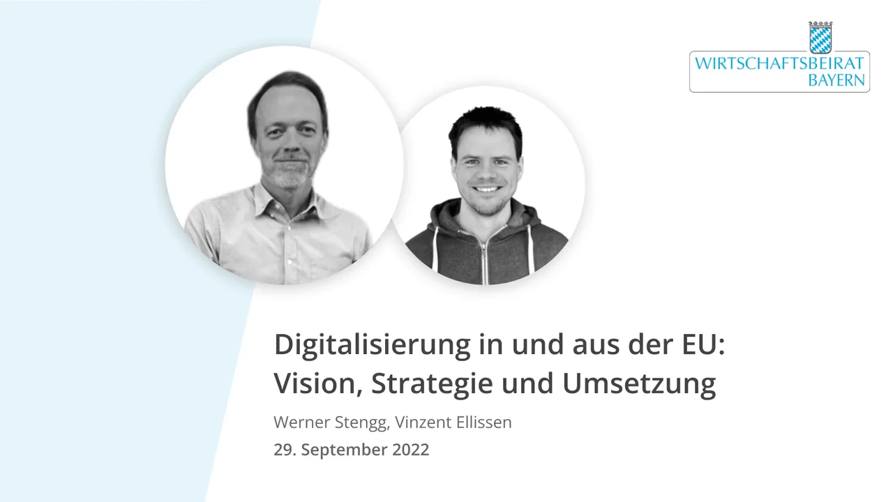 Digitalisierung in und aus der EU Event