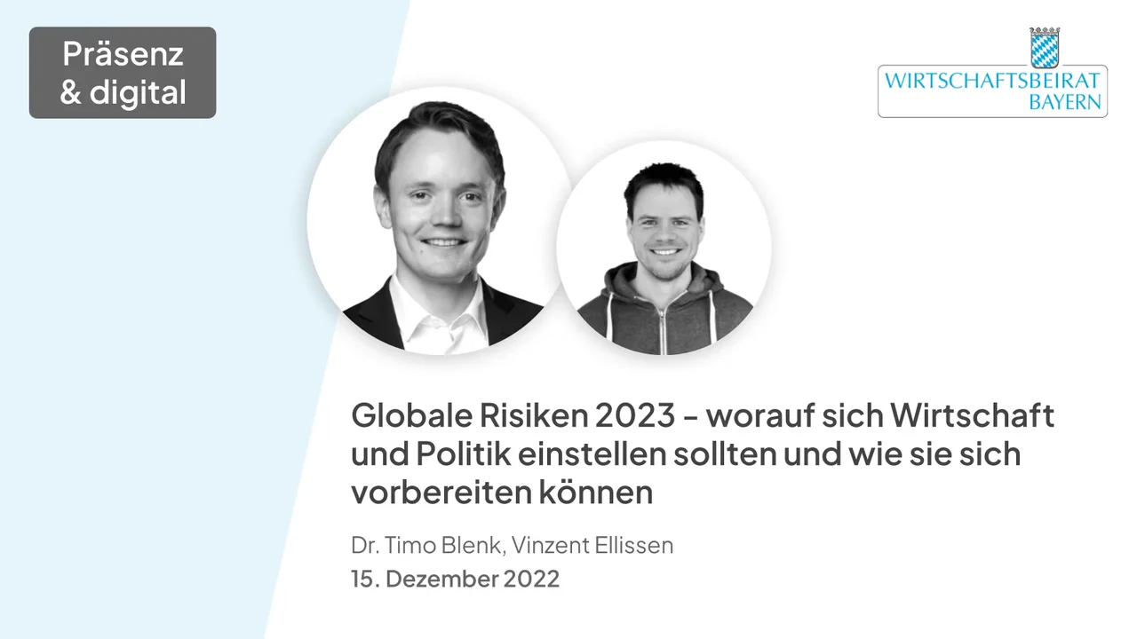 Deckblatt zum Event - Globale Risiken 2023